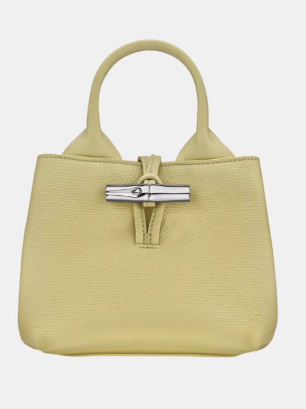 Longchamp Set: Le Roseau XS Handbag and Card Case in Pistachio - Made in France